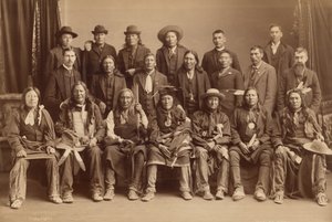 Siouxská delegace, 1891 (foto) od Charles Milton Bell