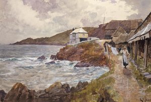 Pobřežní scéna od Charles Napier Hemy