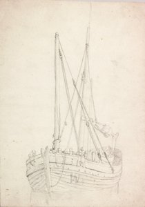 Studie rybářské lodi od Charles Napier Hemy