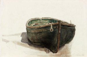 Studie malého člunu (tužka a akvarel na papíře) od Charles Napier Hemy