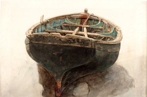 Studie člunu (tužka a akvarel na papíře) od Charles Napier Hemy