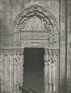Katedrála v Chartres: Pravé dveře královského portálu s Pannou Marií ze Chartres od Charles Nègre