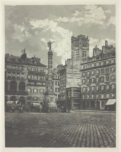 Paříž, Place de Chatelet od Charles Nègre