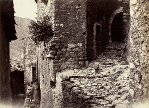 Ulice v Sainte-Agnès poblíž Roquebrune od Charles Nègre