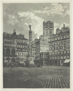 Paříž, Place de Chatelet od Charles Nègre
