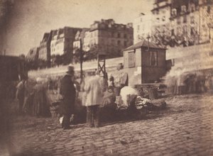Scéna na trhu v přístavu Hotel de Ville, Pařížská scéna na trhu v přístavu..., před únorem 1852.
