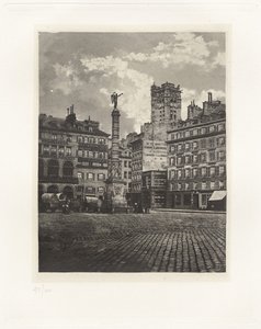 Talíř V – Place du Châtelet (Plate V – Place du Châtelet)