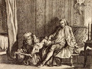 Zamilovaná kurtizána od Charles Nicolas Cochin