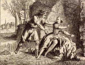 Řeka Scamandre od Charles Nicolas Cochin