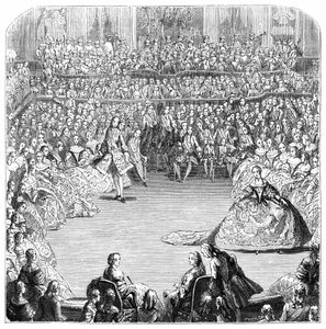 Menuetový tanečník a král, 1754, 1885.