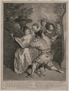 Romance, 1727. od Charles Nicolas Cochin