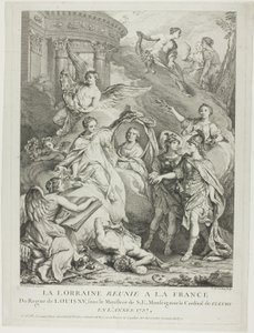 La Lorraine reunie a la France (Lotrinsko znovu sjednocené s Francií) od Charles Nicolas Cochin I