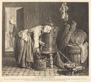 Kašna od Charles Nicolas Cochin I after Jean Siméon Chardin