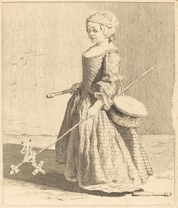 Mladý voják od Charles Nicolas Cochin I after Jean Siméon Chardin