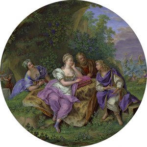 Guéridon z Elżbieta Grabowska (detail) od Charles Nicolas Dodin