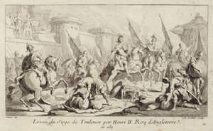 Anglický král Jindřich II. zvedl obléhání Toulouse od Charles Nicolas II Cochin