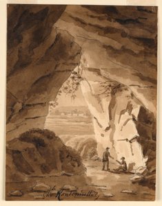 V jeskyni od Charles Nicolas Ransonnette