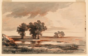 Krajina od Charles Nicolas Ransonnette