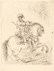 Dragoun na koni od Charles Parrocel