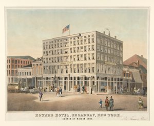 Howard Hotel, Broadway, New York od Charles Parsons