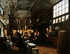 Zasedání představenstva Artéské společnosti přátel umění po roce 1874 od Charles Paul Etienne Desavary