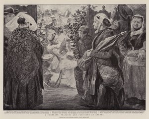 Kontrast, rolníci a Pařížané v Rennes od Charles Paul Renouard