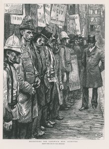 Recruiting the Sandwich Men (rytina) od Charles Paul Renouard