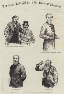Home Rule Debata v Dolní sněmovně od Charles Paul Renouard