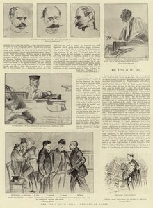 Proces s M. Zolou, Náčrtky u soudu od Charles Paul Renouard