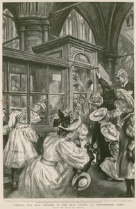 Voskové figuríny v Islip Chapel ve Westminsterském opatství
