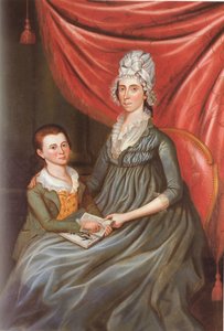 Eleanor Conway Hiteová a syn James Madison Hite od Charles Peale Polk