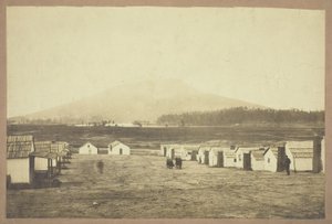 Bez názvu (vojenský tábor, možná z bitvy u Lookout Mountain, Chattanooga, Tennessee) od Charles Peck