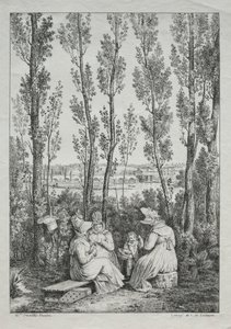 Piknik. od Charles Philibert Lasteyrie du Saillant