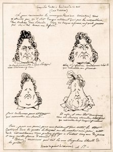 Krokvády vyrobené na slyšení 14. listopadu - kreslený film Louis Philippe v hrušce od Charlese Philipona (1800-1862) - 1832 - (Louis-Philippe se postupně mění v hrušku)