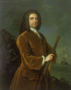 Admirál Edward Vernon (1684-1757), polovina 30. let 17. století (olej na plátně)