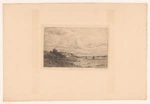 Pohled na Seinu v Honfleuru La Seine před Honfleur (název na objektu) od Charles Pierre Daubigny