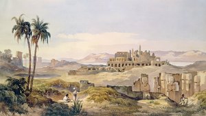 Pohled na ruiny Karnaku v Egyptě od Charles Pierron