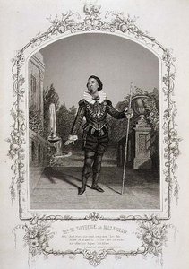 Pan W. Davidge jako Malvolio, dějství III, scéna 4 z 