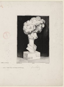 Hector Berlioz od Charlese Rameleta (1805-1851) po bustě Jean-Pierra Dantana (1800-1869) od Charles Ramelet