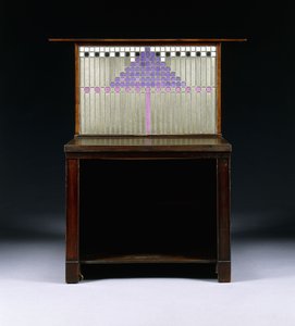 Psací skříň navržená pro Walter W. Blackie Esq., Hill House, Edinburgh od Charles Rennie Mackintosh