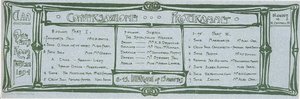Program Conversazione pro Glasgow Architectural Association od Charles Rennie Mackintosh
