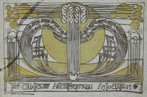 Program Conversazione, od Glasgow Architectural Association od Charles Rennie Mackintosh
