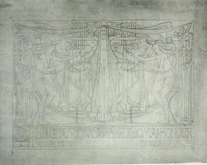 Diplom of Honor, Glasgow School of Art, 1893 (akvarelový tisk na rýžový papír) od Charles Rennie Mackintosh