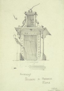 Dveře, Palazzo di Venezia, Řím od Charles Rennie Mackintosh
