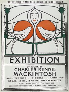 Plakát: The Scottish Musical Review, reprodukce z roku 1953 po originálu z roku 1896 (barevná litografie)
