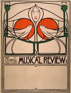 Scottish Musical Review (planografický tisk, litografie, papír) od Charles Rennie Mackintosh