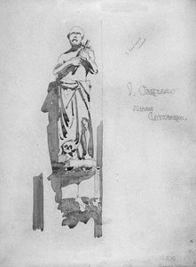 Sv. Jeroným, 1891 (tužka a akvarel na papíře) od Charles Rennie Mackintosh