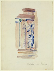 Studie sochy anděla, Certosa di Pavia, 1891 od Charles Rennie Mackintosh