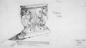 Noha stolu, 1891 od Charles Rennie Mackintosh