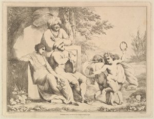 Tři putti tančí dudákovi, 1. března 1780.